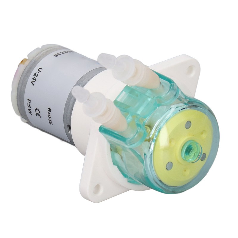 5W Small Peristaltic Pump Low Flow Gear Drive Liquid Transmission