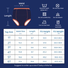 SMULPOOTI 8 Packs Reusable Training Pants 3t-4t for Potty Training and Strong Absorbent Training Underwear for Boys 3t