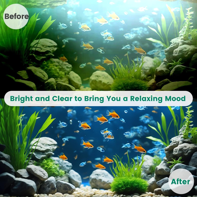 Dozont Aquarium Filter U-V for 20-75 Gallon, 200GPH Fish Filter