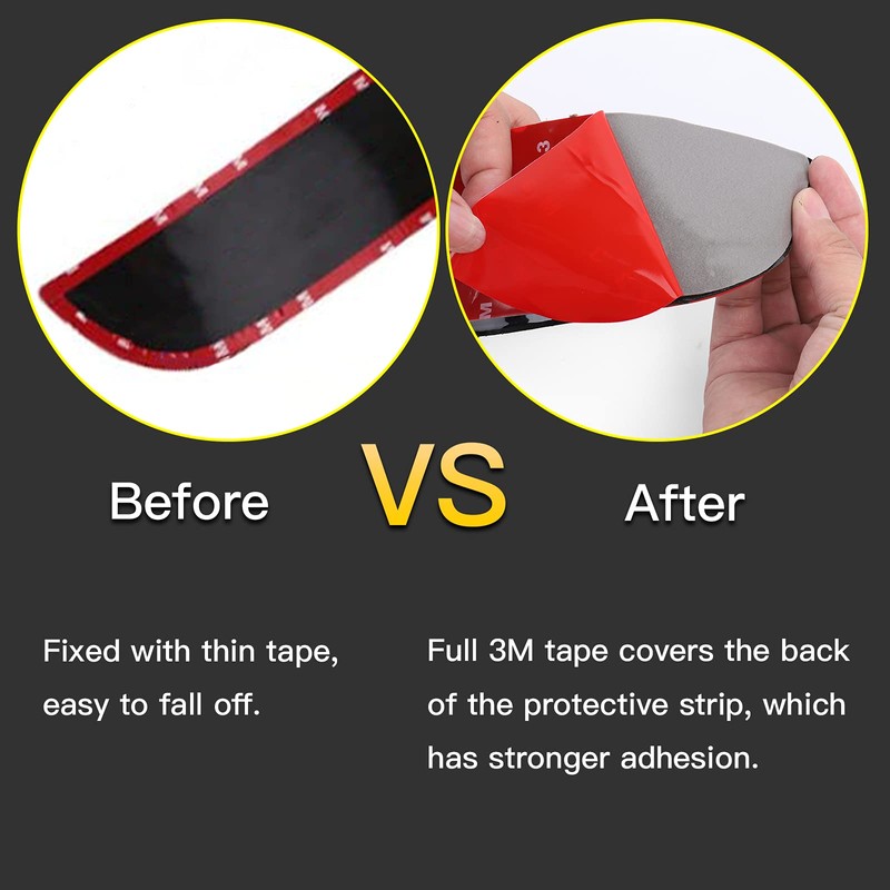 GZRUICA Rear Bumper Protector Guard Trunk Rubber Protection Strip Rubber