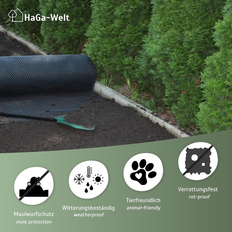 HaGa® Mole Grid Mole Control Mole Barrier in 0.6 m