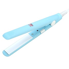 Professional Hair Straightener, 2 in 1 Tourmaline Ceramic Flat Iron Mini Hair Straightener Curly Hair Ceramic Tourmaline Plate Beauty Heating Curler for All Hair Types (Sky Blue)
