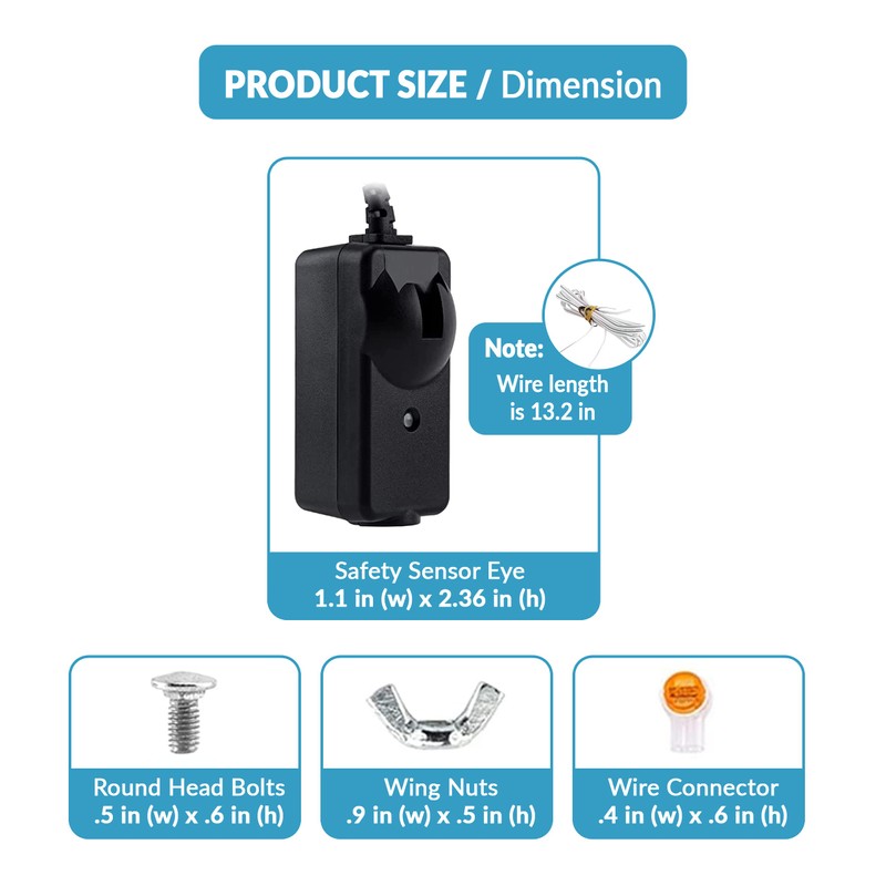 Garage2Go Garage Door Safety Replacement for Sensor Beam Eyes 41A5034