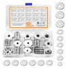 230 Pieces Flat Washers Set 304 Stainless Steel Washers Assortment
