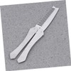 WOONEKY Stainless Steel Beard Comb Mustache Brush Men's Styling Tool