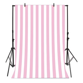 Leyiyi 3x5ft Photography Background Pink and White Stripe Backdrop Happy Birthday Party Vertical Horizontal Stripes Summer Holiday Banquet Baby Shower Blog Make-up Photo Portrait Vinyl Studio Prop