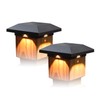 Kemeco Solar Post Cap Lights for 4x4 Posts, 2 Pack
