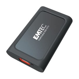 EMTEC X210 USB 3.2 External Solid State Drive – 512GB Black/Red