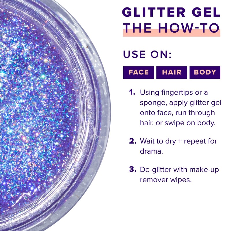 UNICORN SNOT Holographic Face Glitter & Body Glitter Gel |