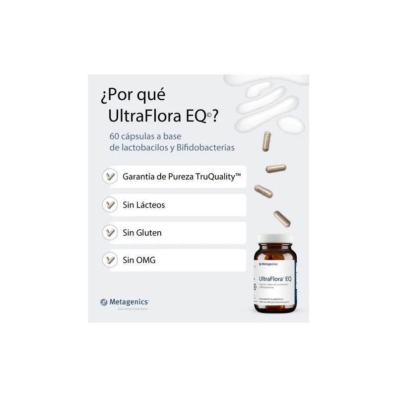 Metagenics Ultraflora Eq Suplemento Probiótico 60 Cápsulas