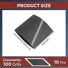 Kozelo 10 Pack Sanding Belts 8 x 19 Inch 100 Grit Silicon Carbide Abrasive Belt Sander Paper for Belt Sander Metal Grinding Wood Working Weld Rust Removal