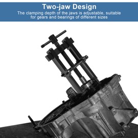 Ejoyous Puller, for Car Installation and Disassembly, 2 Jaw Twin Legs Stable Bearing Gear Puller Remover, 2.5in Thick Carbon Steel Bearing Puller Remover Hand Tool Kit, Carbon steel manufacturing