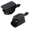 2 Pcs Front Windshield Washer Nozzles Arm Mounted Spray Jets