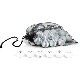 Clean Green Golf Balls Recycled & Used for Callaway Chromesoft 12 Ball Mix - Good Condition Graded Ball - Includes GolfBalls and Mesh Carrying Bag (12)