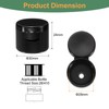 sourcing map 36pcs 28/410 Flips Top Caps for Bottles, Replacement