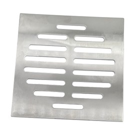 5 Inch Stainless Steel Square Floor Drain Cover,14 Holes Replacement Floor Strainer Drain Cover for Bathroom Kitchen,Silver(2Pcs)