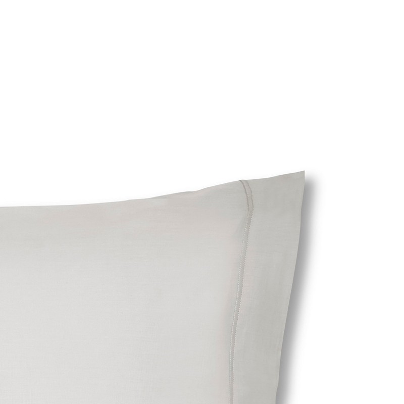 Plain Dyed Cotton Percale Grey 200TC Housewife Pillowcases 50 x