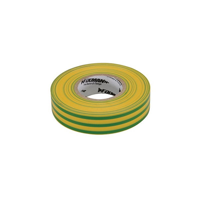 Fixman 192227 Insulation Tape 19 mm x 33m Green/Yellow