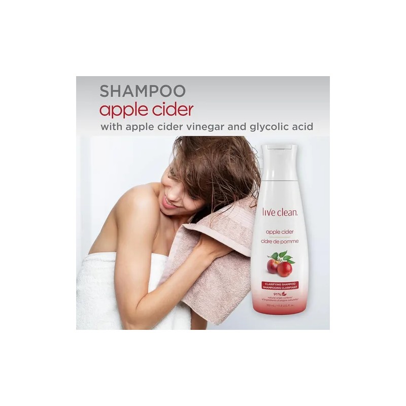 Live Clean Champú, Sidra De Manzana Aclaradora, 12 Onzas