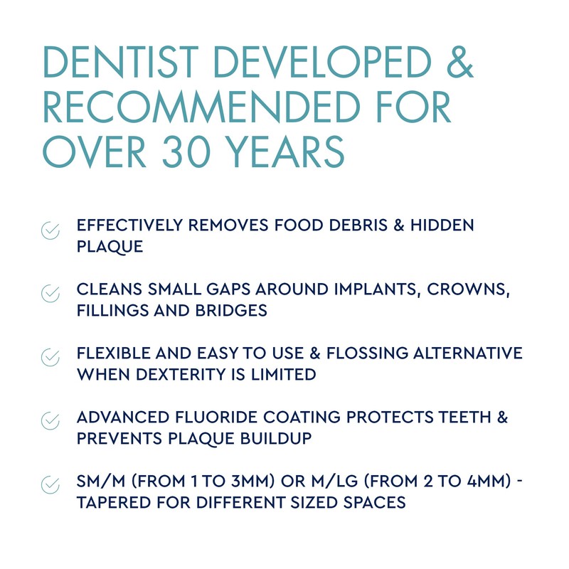 UltraDEX Wire Free Interdental Brush, Wire Free Flexible Floss Aid,