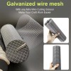 WURJHSONG Hardware Cloth 4'' x 20' 1/4 in Galvanized Wire