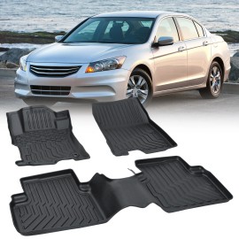 unbranded TPE Rubber Car Floor Mats All-Weather For 08-12 Honda Accord