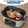 SUNVIVIPRO 12-in-1 Multicooker, 6.5QT Slow Cooker Roaster Oven, Digital Programmable