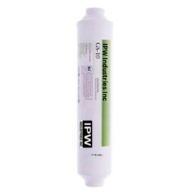 IPW Industries Inc | Compatible for Pentek™ GS-10RO-B Carbon Water Filter, 10" x 2" In-Line Granular Activated Carbon Filter | 1/4" NPT For GRO-2550 Reverse Osmosis Drinking Water System | 255521-43