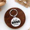 BAZLJY Boss Day Gifts - Best Boss Ever Keychain -