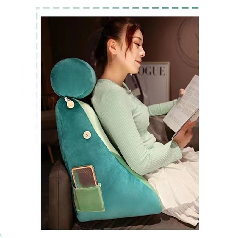 Backrest Pillow Washable Removable Cover Soft Cartoon Animal Back Support