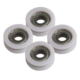 CNBTR Technical Plastic Bearing Steel Pulley 5 x 17 x 6 mm Load Capacity 47 kg Pack of 4