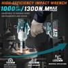 Upgrade 1300N.m/1000Ft-lbs Cordless Impact Wrench, 2x 5.0AH Battery, 1/2 Inch
