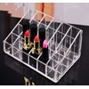 Clear Acrylic Compartment Lipstick Organizer Display Holder Stand Storage (24-Slot