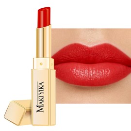 Saluaqui - Tubo de Lápiz Labial Vacío Redondo, 10 Uds., Bálsamo Labial, Contenedor de Concha Rellenable, Estuche DIY, Degradado Rosa y Dorado