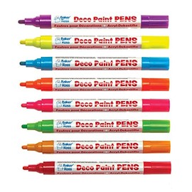 Baker Ross AW426 Neon Brights Deco Paint Pens (Pack of 8)