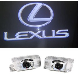 Boseyway Lexus Car Door Lamp Curtain Lamp Door Welcome Light Courtesy Light LED Logo Projection LS LC ES IS LX RX GX Courtesi Replacement Type Parts Set of 2