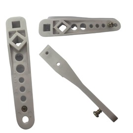 Citystores® Toilet Replacement Handle Cistern Lever Arm Bathroom White Flush Plastic