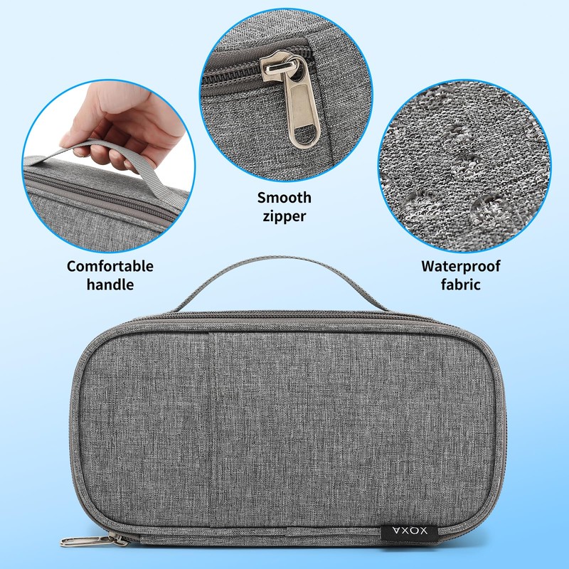 XQXA Large Capacity Pencil Case Multi-Slot Pencil Pouch Durable Pencil