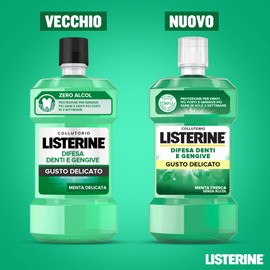LISTERINE Difesa Denti e Gengive Collutorio Gusto Delicato, 500 ml