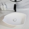 Sinku Mccut 21 Inch Stone Resin Vessel Sink and Drain