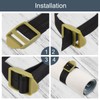uxcell 16Pcs Plastic Ladder Slider, 1" (25mm) Light Army Adjustable