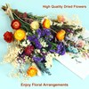 Natural Dried Flower Bouquet, 17" DIY Floral Arrangements with Eucalyptus