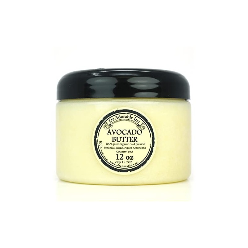 Avocado Butter Pure Organic Refined Raw by Dr.Adorable 12 Oz
