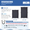 Explore Land Universal Kayak Cockpit Drape Waterproof Seal Cockpit Cover