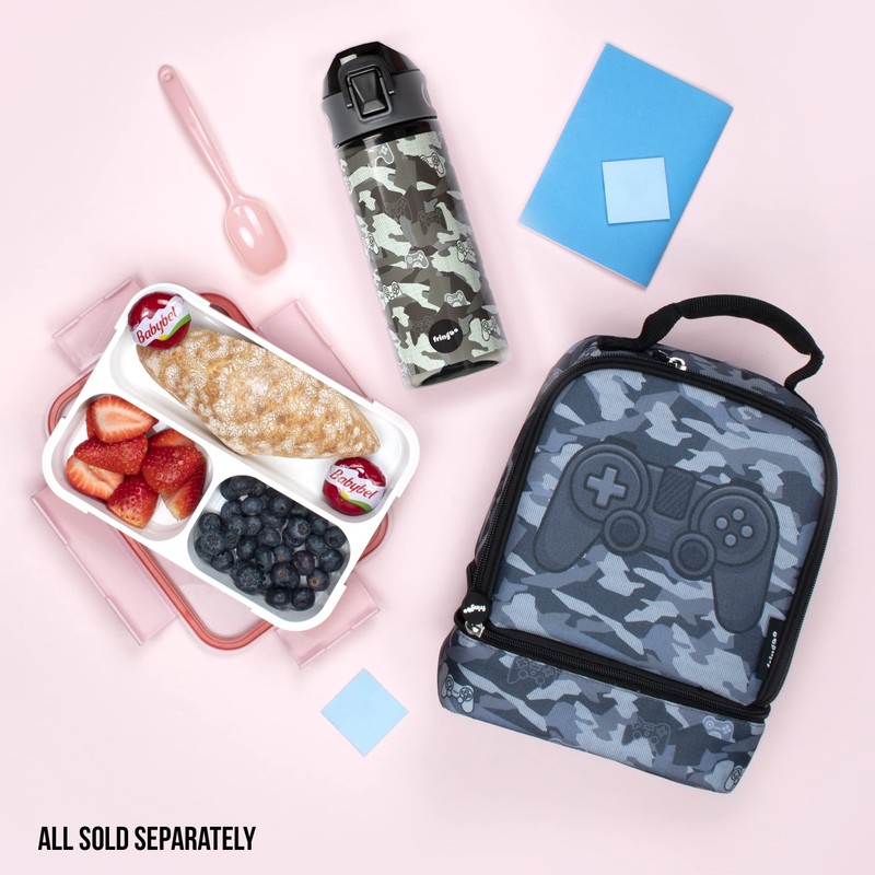 Fringoo - Double Decker Lunch Box - Gamer Camoflauge Design