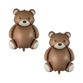 2 pcs Matte Teddy Bear Foil Balloons - 35 Inch