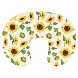 BxuanW Nursing Pillow Cover Stretchy Pillow Slipcovers for Breastfeeding Moms Two-Sided Design (Sunflower)