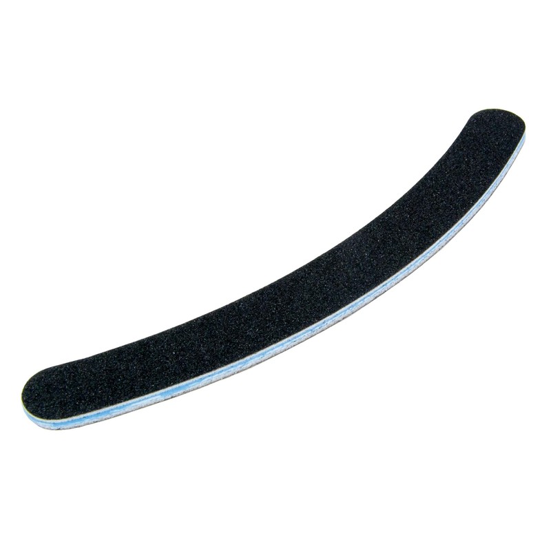 Professional Nail Files 100 180 Curved Black Fine & Coarse