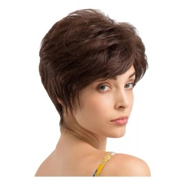 generic Peluca De Corte Pixie De Pelo Corto Natural De Cabello