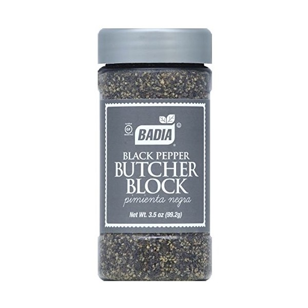 Badia Black Pepper Butcher Block, 3.5 Ounce (Pack of 6)